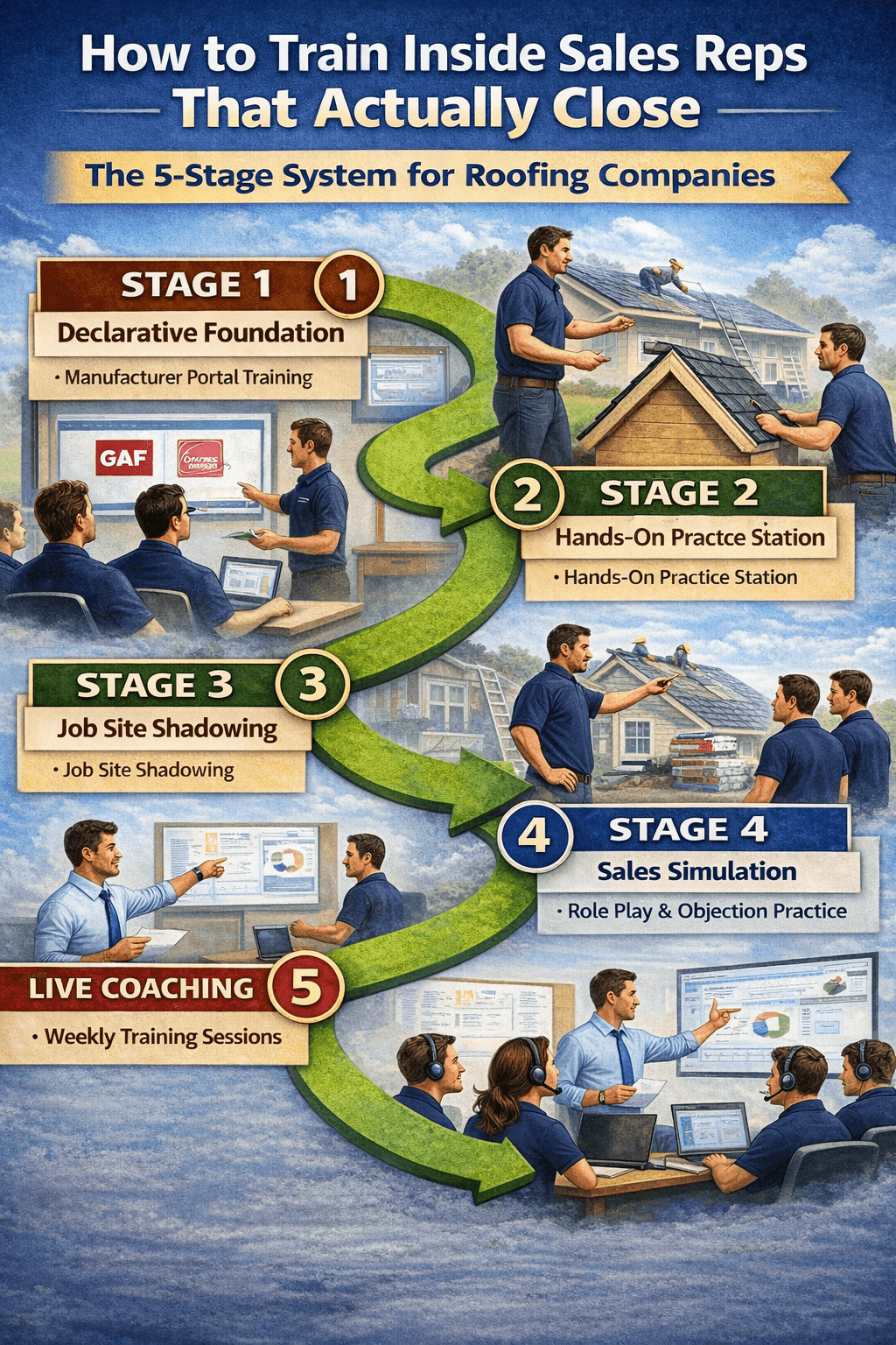How to train an inside sales rep for roofing