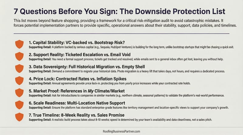 CRM platform evaluation checklist - 7 questions to ask before Zuper HubSpot implementation
