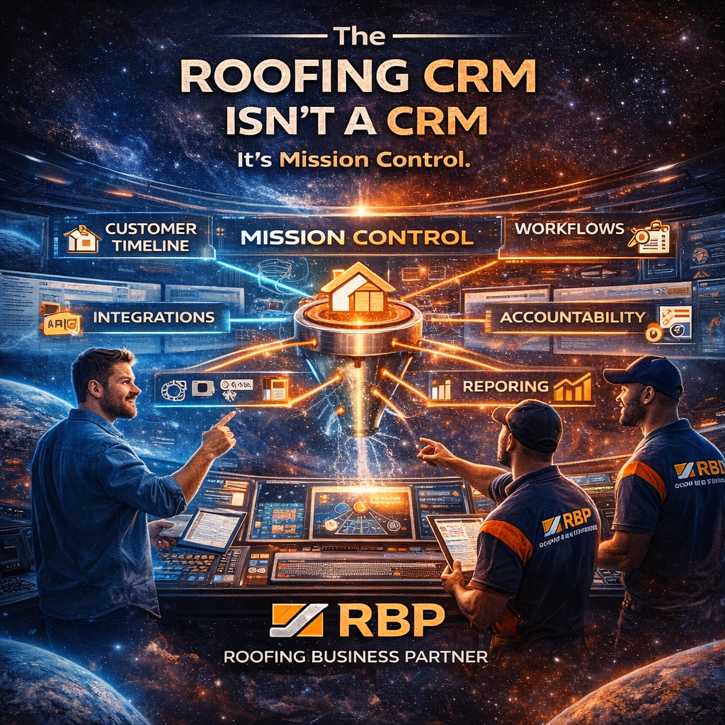 the roofing crm isnt a crm its mission control