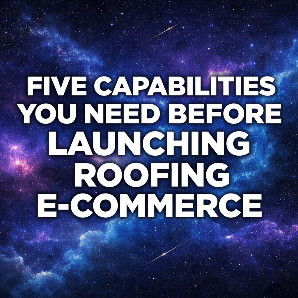 The 5 Capabilities You Need Before Adding 'Buy Now' to Your Roofing Website