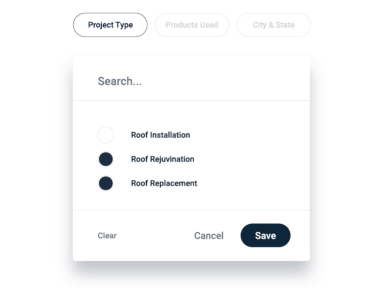 Filters make it easy to browse your work.